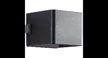 Magnetische buitenwandlamp - ISEO - BRILLIANT - Oplaadbaar - Zwart - LED - Sensor - 4W - 300lm - 3000K - USB