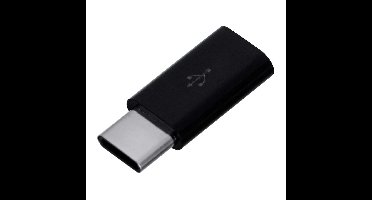 Savio AK-31 / B kabeladapter/verloopstukje Micro USB USB 3.1 Typ C Zwart