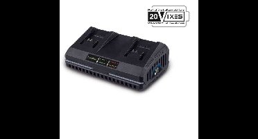 Dubbele lader - SCHEPPACH - 2,4 A - SDBC2.4A - Laadt gelijktijdig twee Li-ion-accu's uit het Scheppach 20V IXES-assortiment