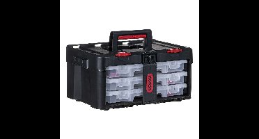 Gereedschapskoffer KETER Stack'N'Roll (17210831/253380) met 3 organisers Zwart