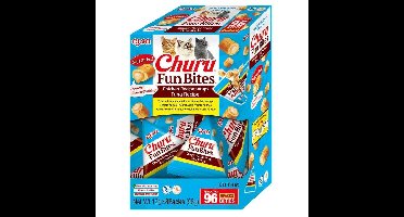 INABA Churu Fun Bites Chicken and tuna - Kattensnoepje - 8x12g