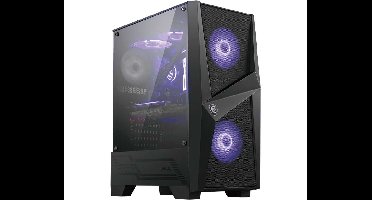 MSI MAG FORGE 100M Midi Tower Zwart, Transparant
