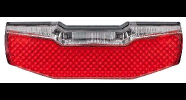 Dragerachterlicht Axa Blueline Steady E 6-12V 80 mm - rood