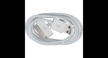 Xccess Data Cable Apple iPhone 3G(s)/4(s)/iPad 2/3/4 White Bulk
