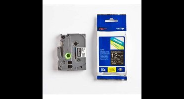 Originele inkt cartridge Brother TZE335 Wit/Zwart