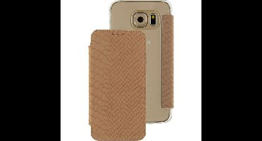 Mobilize Slim Booklet Samsung Galaxy S6 Soft Snake Creamy Rose