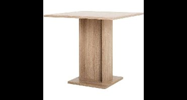 Eettafel voor 2 tot 4 personen - Vierkant - Klassiek - Eiken decor - GUSTAVE - L 80 xl 80 cm