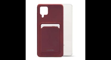 Mobilize Rubber Gelly Card Case Samsung Galaxy A12/M12 Matt Bordeaux