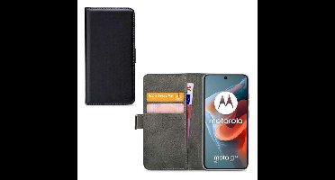 Mobilize Classic Gelly Wallet Book Case Motorola Moto G34 Black