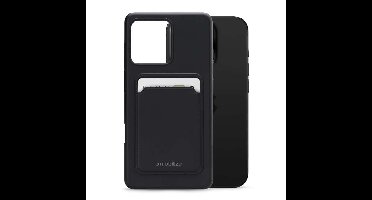 Mobilize Rubber Gelly Card Case Apple iPhone 16 Pro Matt Black