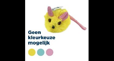 FOFOS PLUCHE MUIS MET GLITTERSTAART