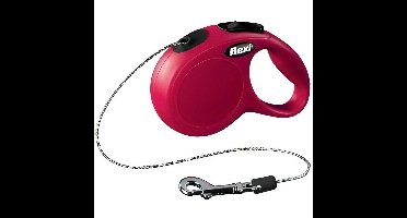 Hondenriem Flexi New Classic 3 m Rood Maat XS