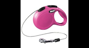 Hondenriem Flexi NEW CLASSIC 3 m Roze Maat XS