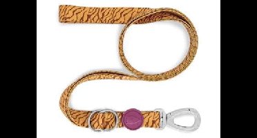 MORSO HONDENRIEM VERSTELBAAR GERECYCLED JUNGLE DRUM ORANJE