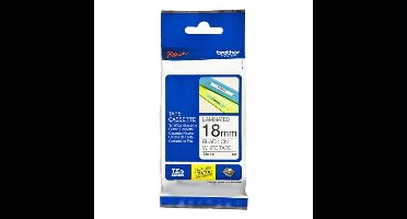 Gelamineerde Tape voor Labelmakers Brother TZE241 Zwart/Wit 18mm