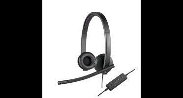 Hoofdtelefoon met microfoon Logitech 981-000575 Zwart