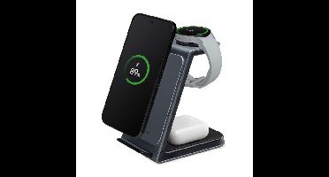 Mobilize 3in1 Aluminium Wireless Charger Station 15W
