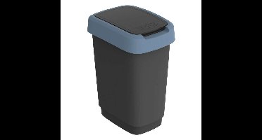 Rotho Twist Afvalbak 10L Horizon Blauw/Antraciet