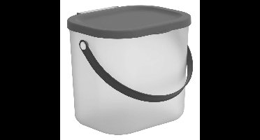 Rotho Albula Wasmiddelbox 6L Antraciet/Transparant