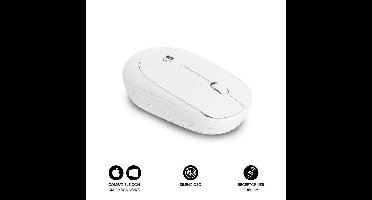 Muis Subblim SUBMO-B2SW011 Wit 1200 DPI