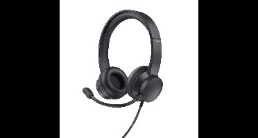Hoofdtelefoon met microfoon Trust HS-201 Zwart