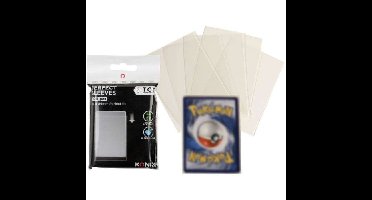Kaarthoezen - KONIX - Perfect Sleeves - 100 zakjes - Compatibel met Magic The Gathering, Pokémon - Transparant