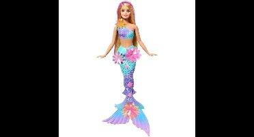 Zeemeerminpop - Barbie - Bloemenmagie - Bloemen bloeien - Speelbaar in water - Veelkleurig