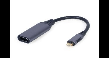 Cablexpert A-USB3C-HDMI-01 video kabel adapter 0,15 m USB Type-C Grijs