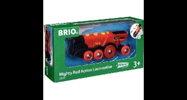 BRIO World - 33592 - Krachtige Red Stack-locomotief - Houten speelgoed