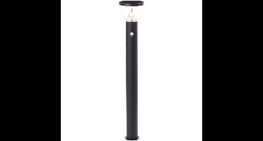 Buitenpaal - BRILLIANT - TULP - LED en solar - Bewegingsmelder - RVS en kunststof - 4 W - Zwart