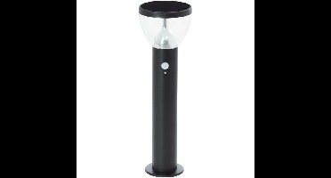 Buitenterminal - BRILLIANT - TULIP - LED en solar - Bewegingsmelder - Roestvrij staal en kunststof - 4 W - Zwart