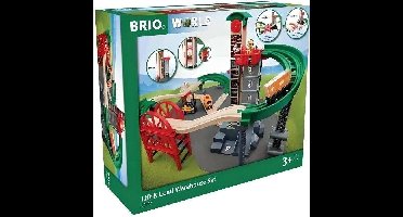 Brio World Grand Circuit Multimodaal Platform - Doos 32 stuks - Houten treincircuit - Ravensburger - Vanaf 3 jaar - 33887
