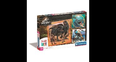 CLEMENTONI puzzel 3x48 stukjes - Jurassic World