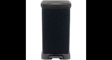 CURVER Decobin Rechthoekige afvalbak - 50 L - Carbon Black