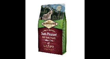 CARNILOVE Cat Hairball Control Duck and pheasant - droog kattenvoer - 2kg