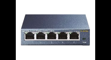 TP-Link TL-SG105 Unmanaged Gigabit Ethernet (10/100/1000) Zwart