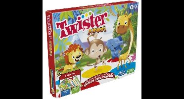 Twister Junior - omkeerbaar tapijt 2 -on -1 evolutionair - junior bord game - Hasbro Gaming