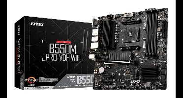 MSI B550M PRO-VDH WIFI moederbord AMD B550 Socket AM4 micro ATX