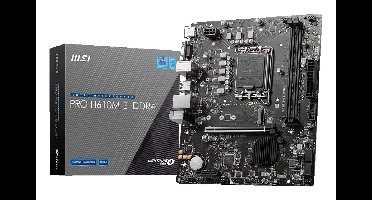 MSI PRO H610M-E DDR4 moederbord Intel H610 LGA 1700 micro ATX
