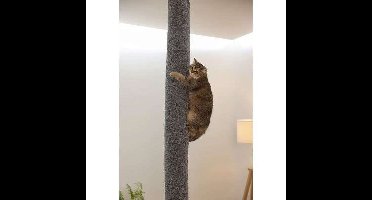 Klimtas voor katten - KERBL - TAPIJT - 16 x 16 x 240 cm - Plafondmontage - Polyester