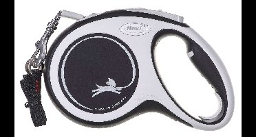 Flexi New Comfort M Tape 5 m Zwart Hond Intrekbare riem