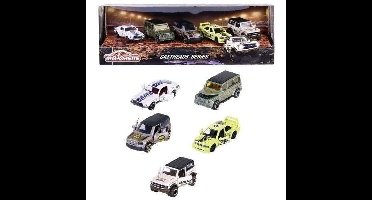 Majorette - Castheads Magazine box set - 5 metalen voertuigen - Opengaande onderdelen en doorschijnende koplampen - Vanaf 3 jaar