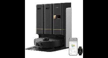 Robotstofzuiger - MOVA Z50 Ultra - Krachtige zuigkracht van 19.000 Pa - Meerdere realtime vuildetecties