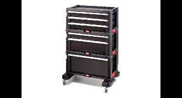 Keter gereedschapsrek op wielen 6 laden Zwart
