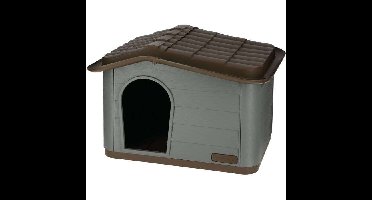 Huis voor katten Paola Eco Kerbl - 60 x 51 x 41 cm - grijs en bruin - gerecycled plastic