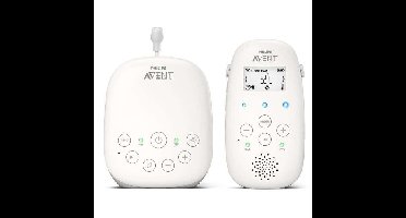 SCD713/26 Babyfoon - PHILIPS AVENT - DECT-audio - Wit - LCD-scherm - Temperatuursensor - Nachtlampje