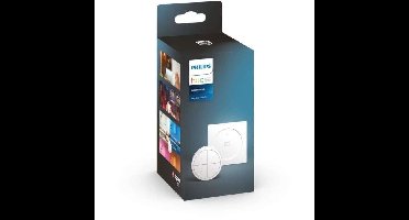 Philips Hue Bouton Remote Control Tap Dial Switch, wit, maakt het mogelijk om verschillende onderdelen of een gebied te besturen