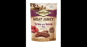 CARNILOVE Meat Jerky Turkey with Venison - hondensnack - 100 g