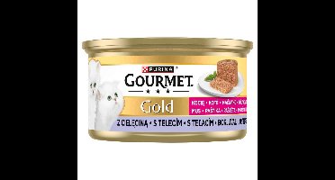 PURINA Gourmet Gold Kitten Veal mousse - nat kattenvoer - 85g
