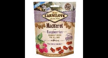 CARNILOVE Verse Krokante Makreel + Frambozen - hondensnack - 200 g